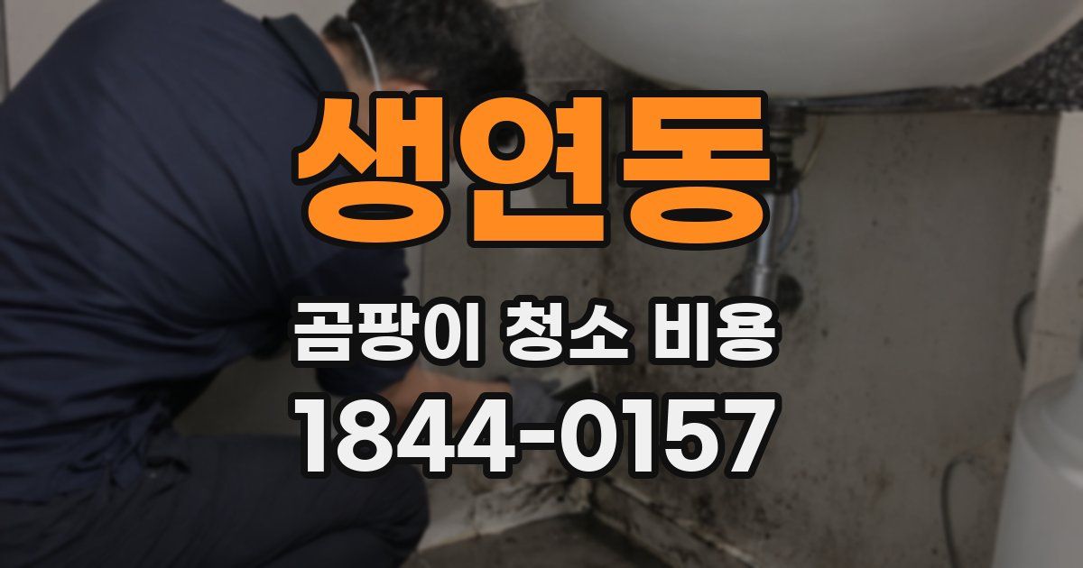 생연동 곰팡이 청소 비용