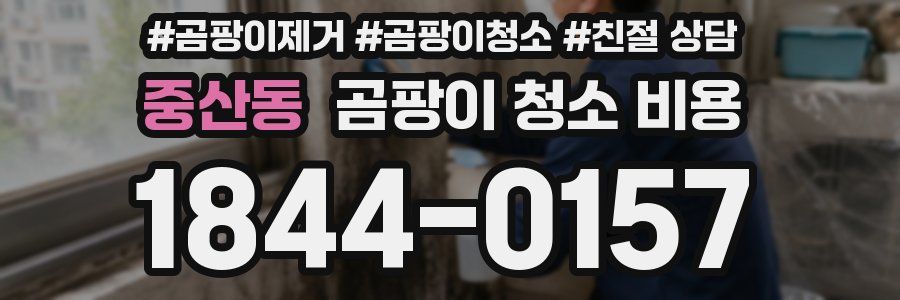 중산동 곰팡이 청소 비용