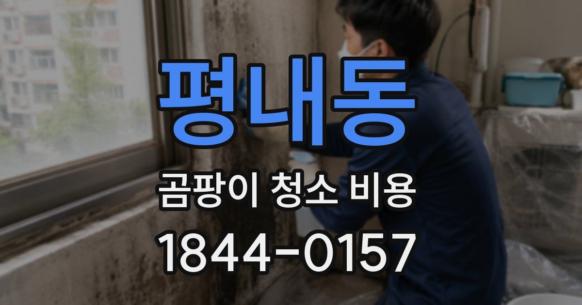 평내동 곰팡이 청소 비용
