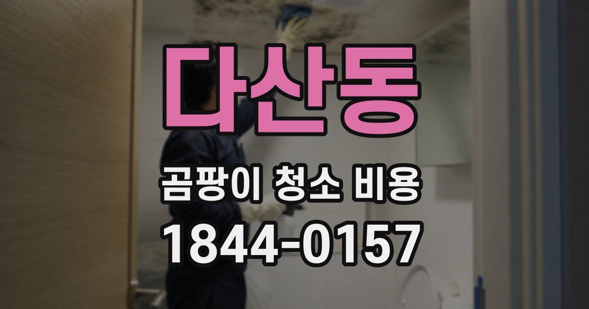 다산동 곰팡이 청소 비용