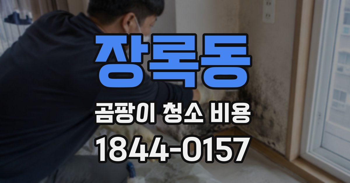 장록동 곰팡이 청소 비용