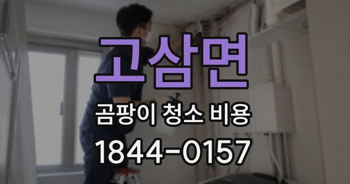 고삼면 곰팡이 청소 비용
