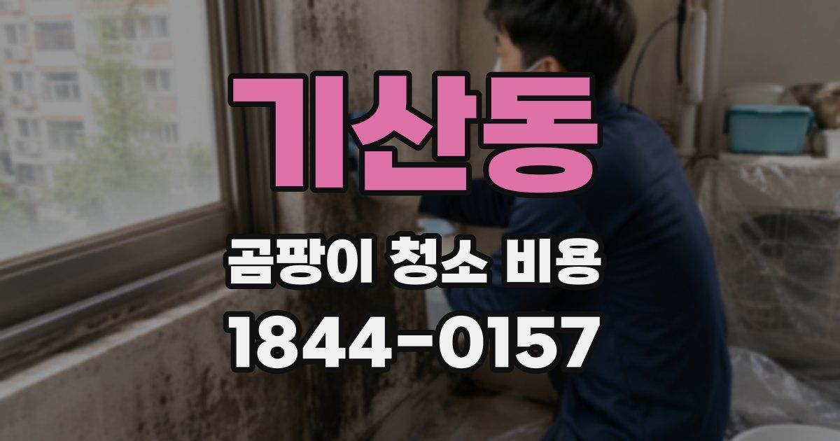 기산동 곰팡이 청소 비용