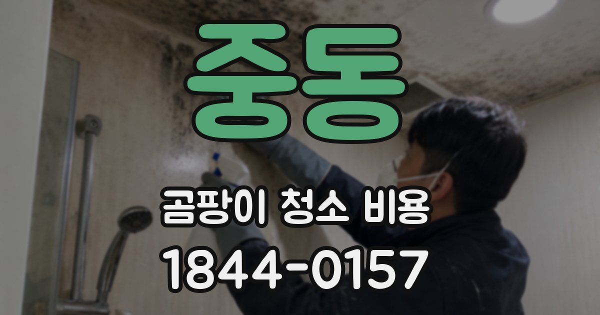 중동 곰팡이 청소 비용