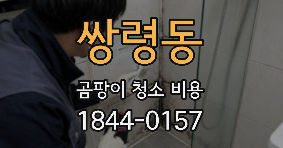 쌍령동 곰팡이 청소 비용