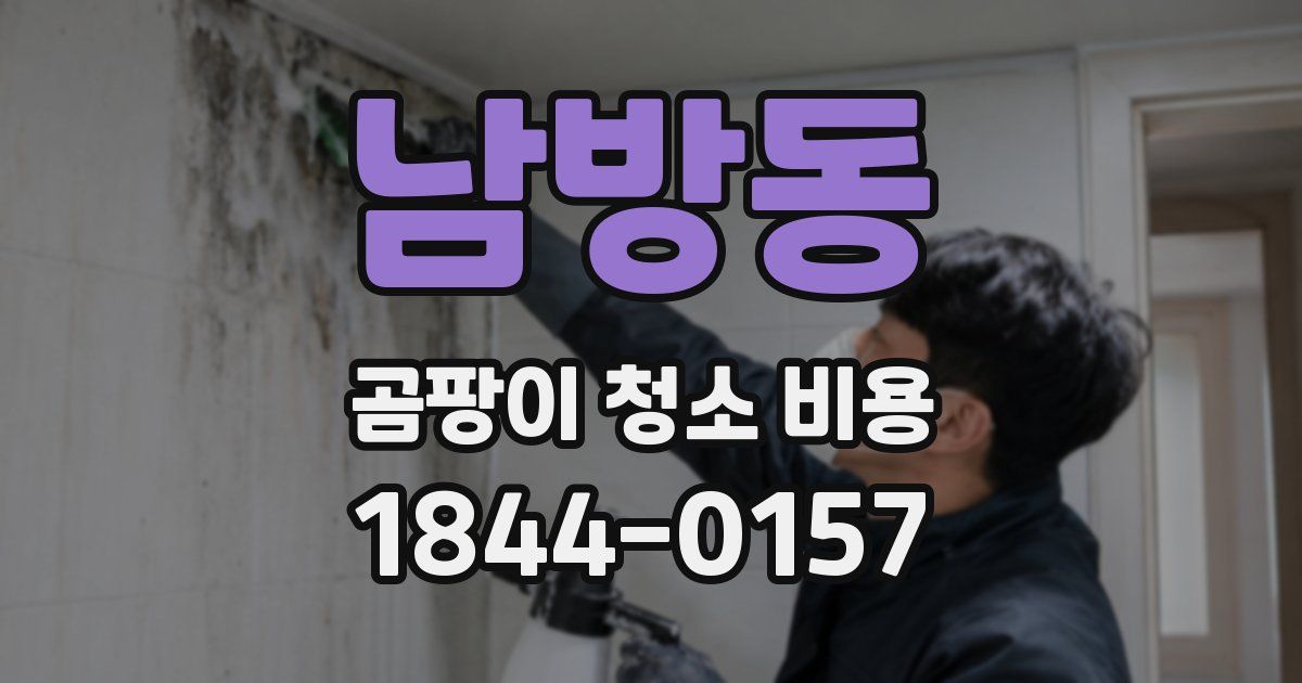 남방동 곰팡이 청소 비용