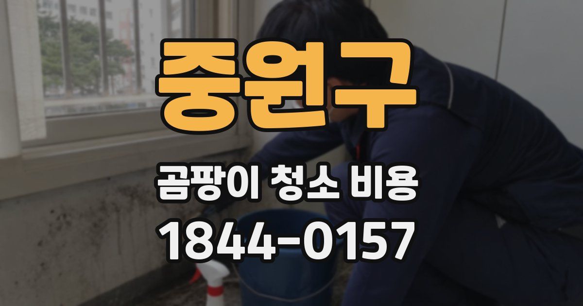 중원구 곰팡이 청소 비용