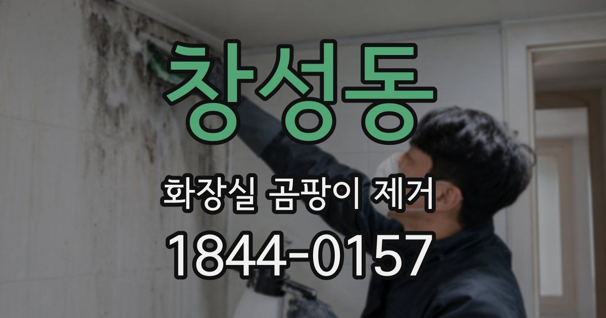 창성동 화장실 곰팡이 제거