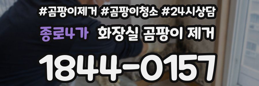 종로4가 화장실 곰팡이 제거