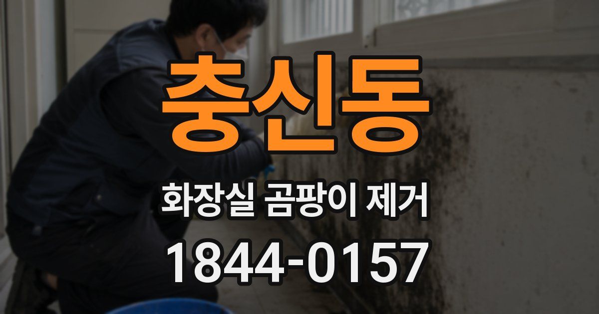 충신동 화장실 곰팡이 제거