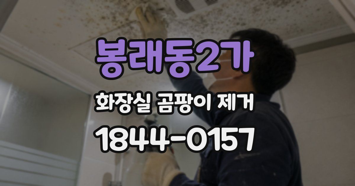 봉래동2가 화장실 곰팡이 제거