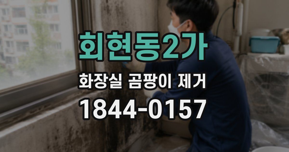 회현동2가 화장실 곰팡이 제거