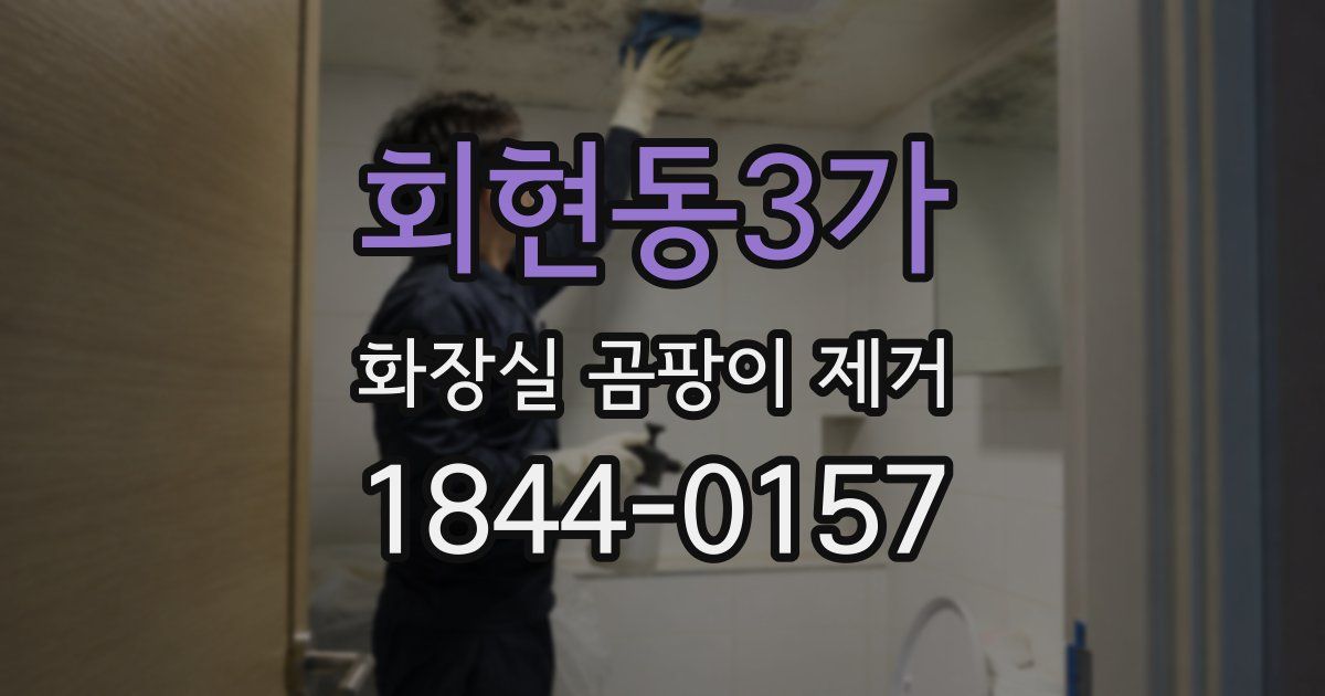 회현동3가 화장실 곰팡이 제거
