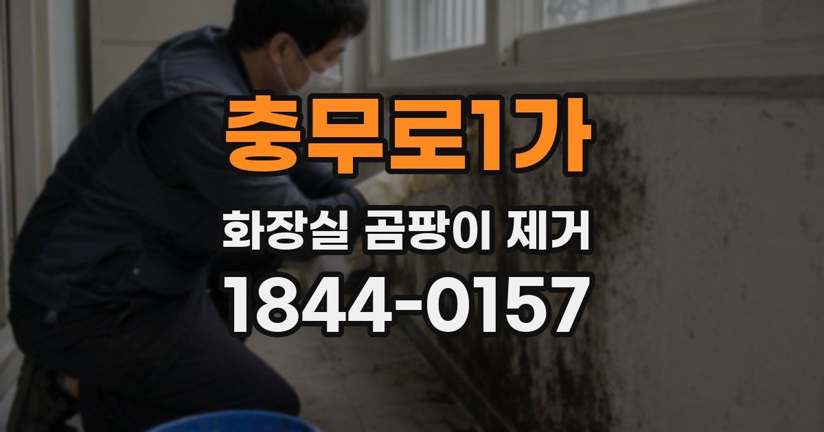 충무로1가 화장실 곰팡이 제거