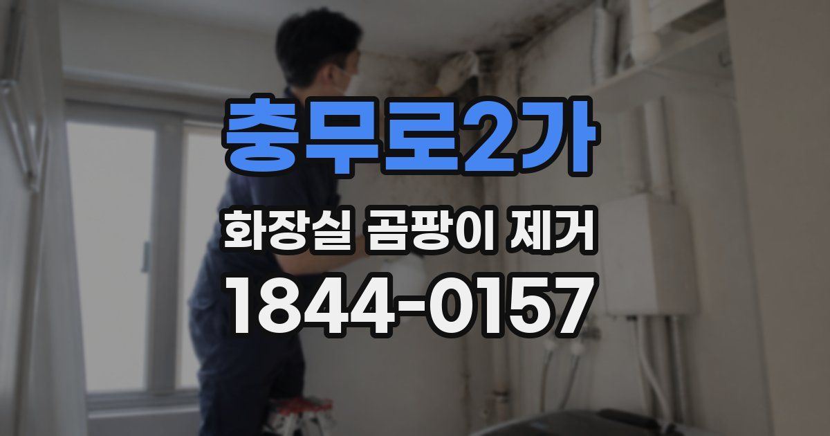 충무로2가 화장실 곰팡이 제거