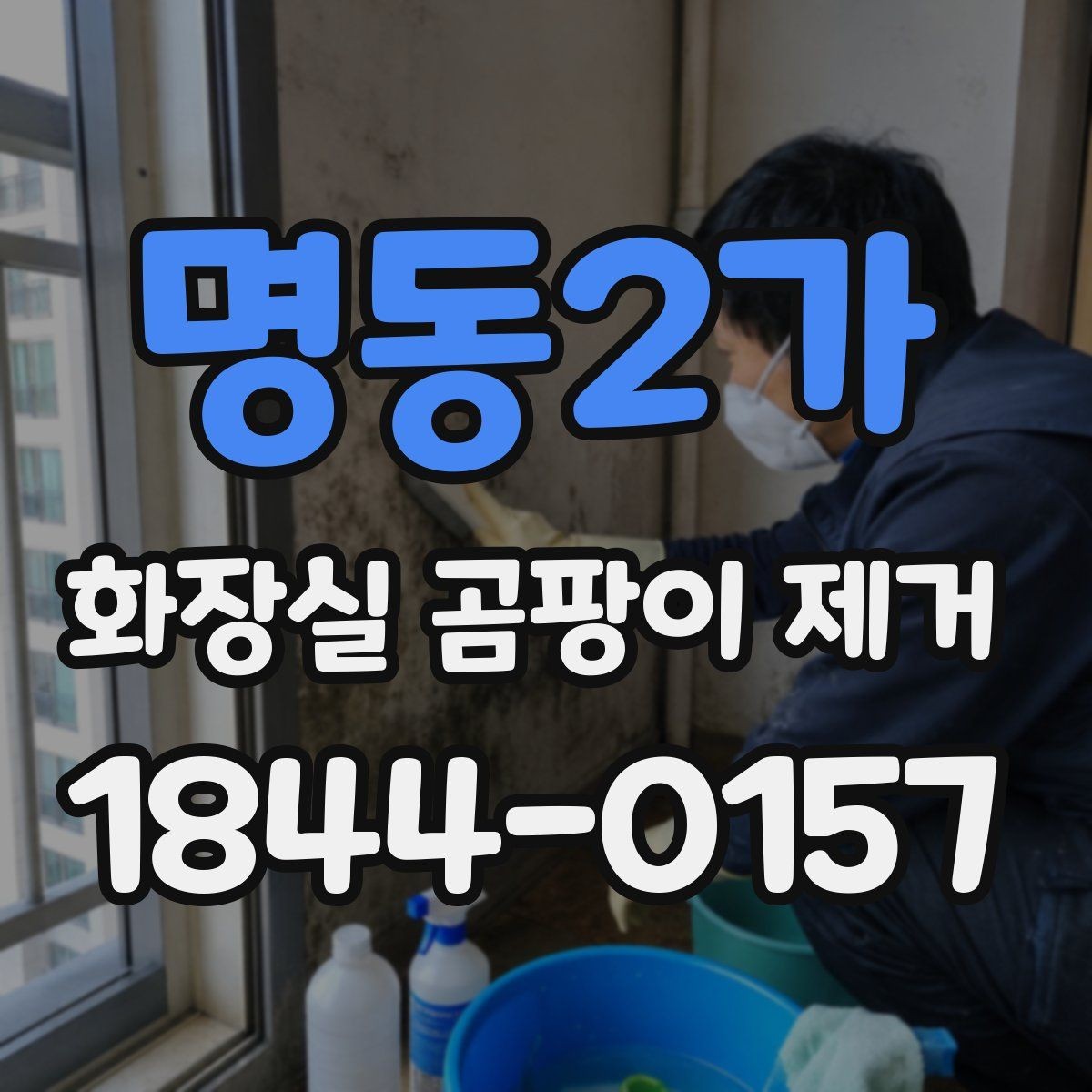 명동2가 화장실 곰팡이 제거 시작 전 세제 선택과 주의사항