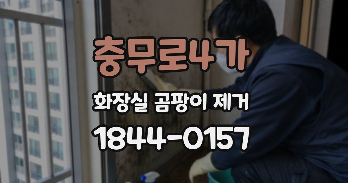 충무로4가 화장실 곰팡이 제거