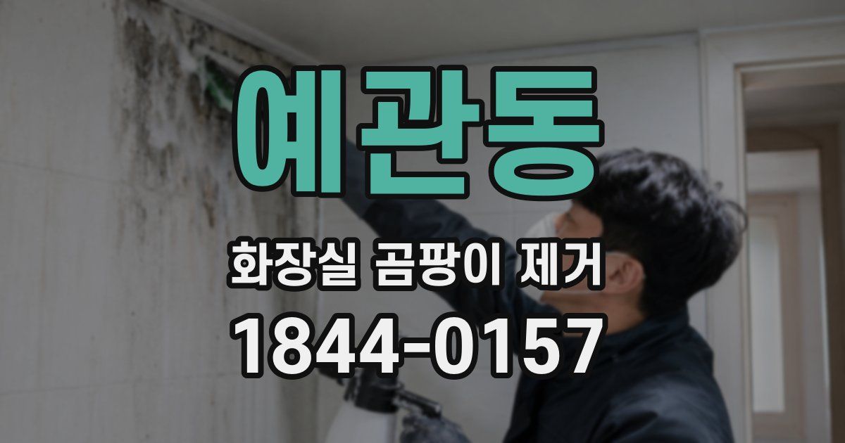 예관동 화장실 곰팡이 제거
