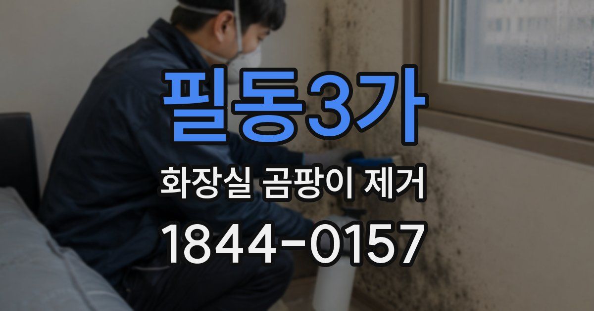 필동3가 화장실 곰팡이 제거