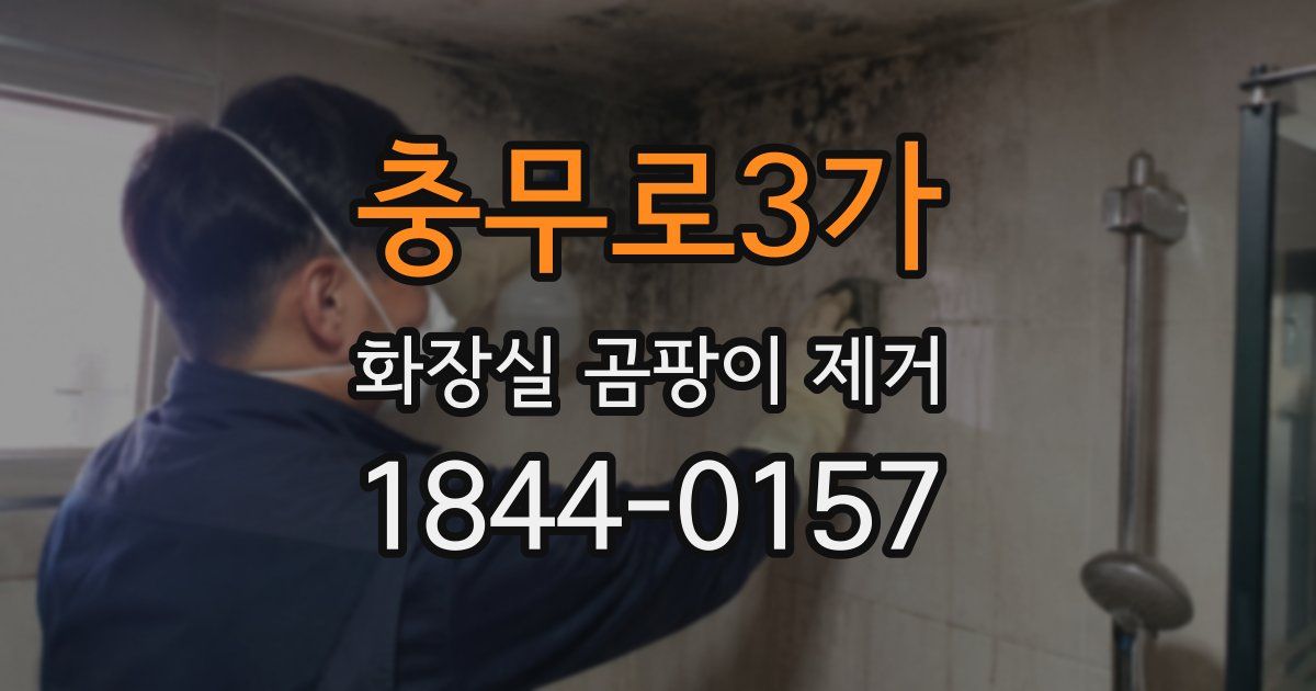 충무로3가 화장실 곰팡이 제거