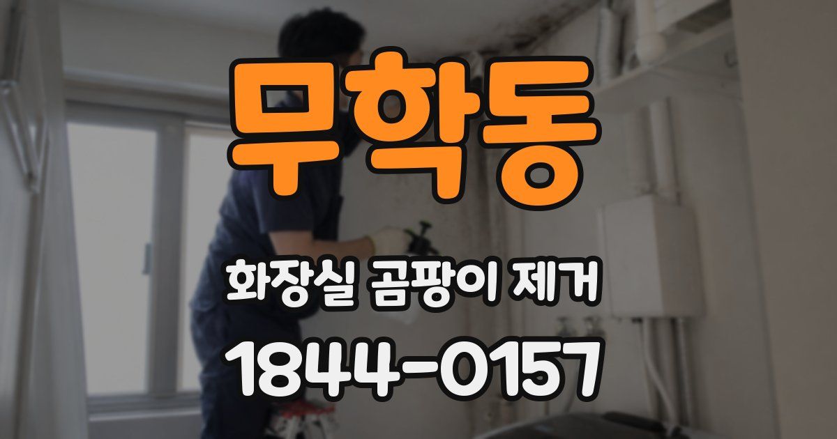 무학동 화장실 곰팡이 제거