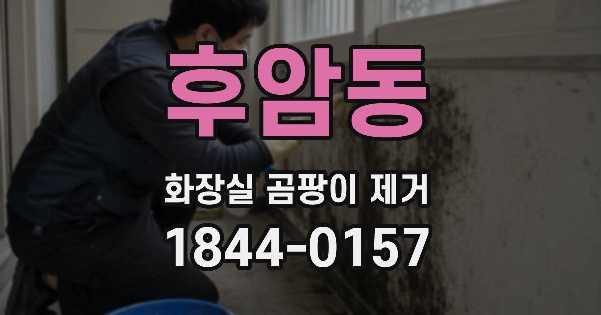 후암동 화장실 곰팡이 제거