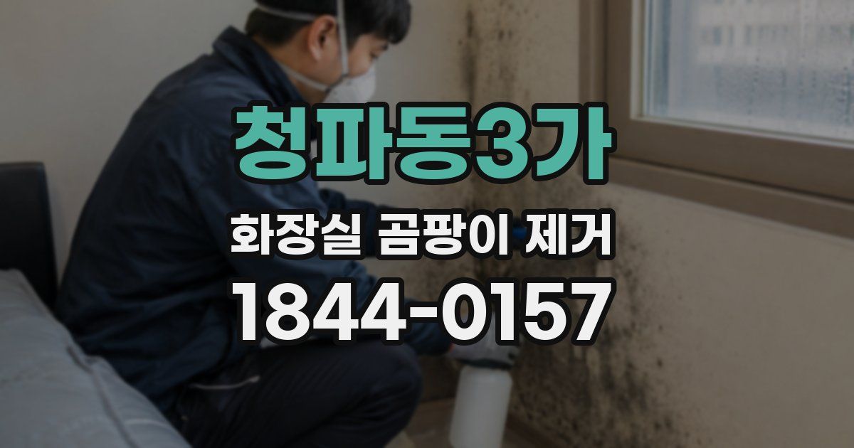청파동3가 화장실 곰팡이 제거