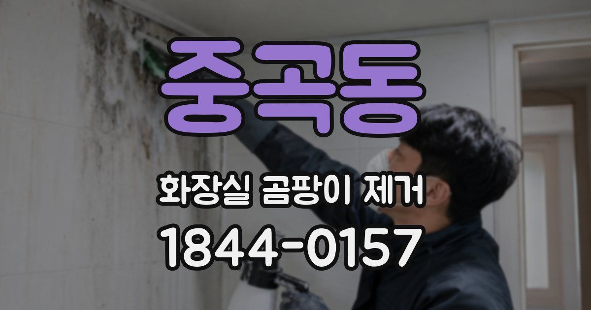 중곡동 화장실 곰팡이 제거