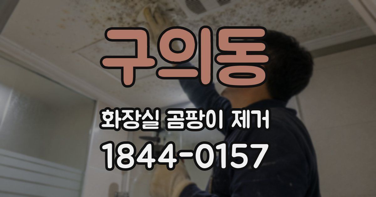 구의동 화장실 곰팡이 제거