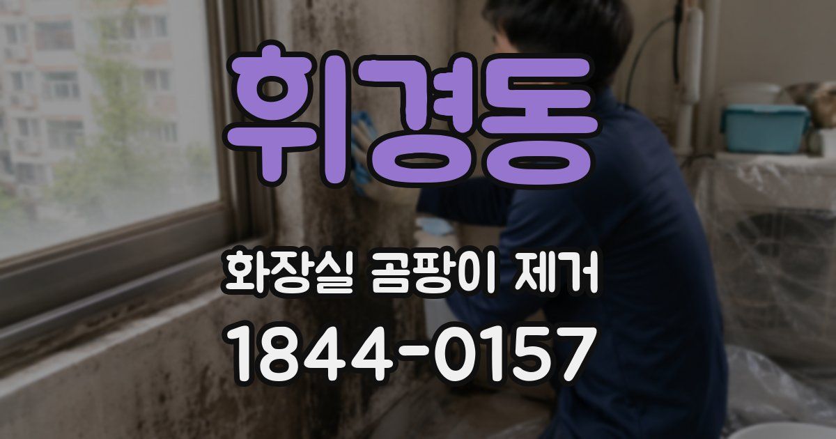휘경동 화장실 곰팡이 제거