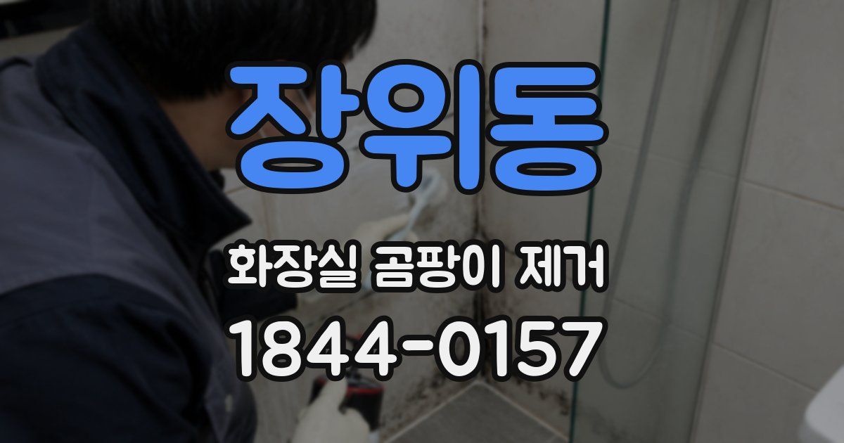 장위동 화장실 곰팡이 제거