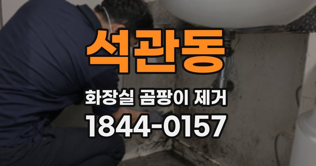 석관동 화장실 곰팡이 제거
