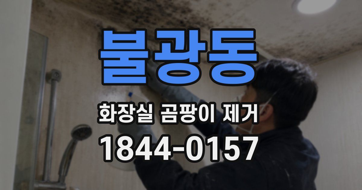 불광동 화장실 곰팡이 제거