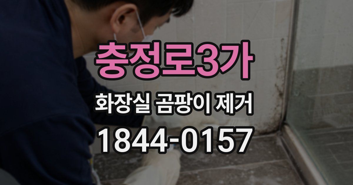 충정로3가 화장실 곰팡이 제거