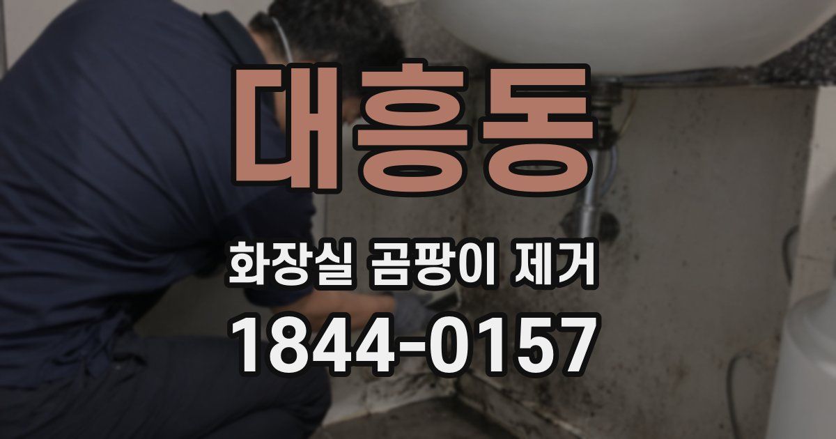 대흥동 화장실 곰팡이 제거