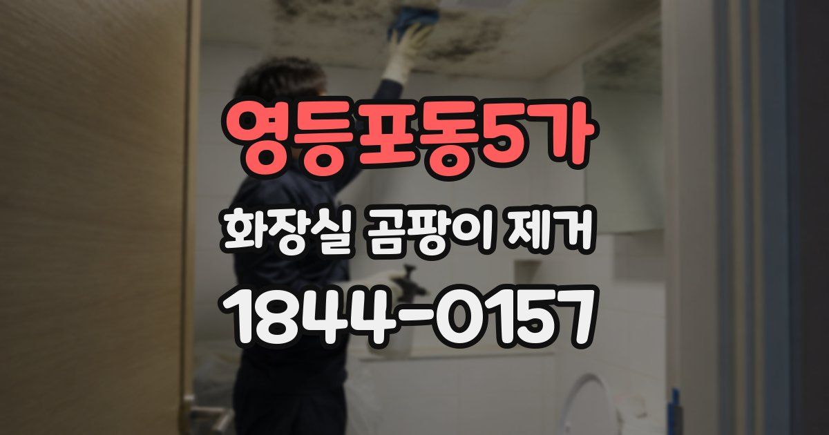 영등포동5가 화장실 곰팡이 제거