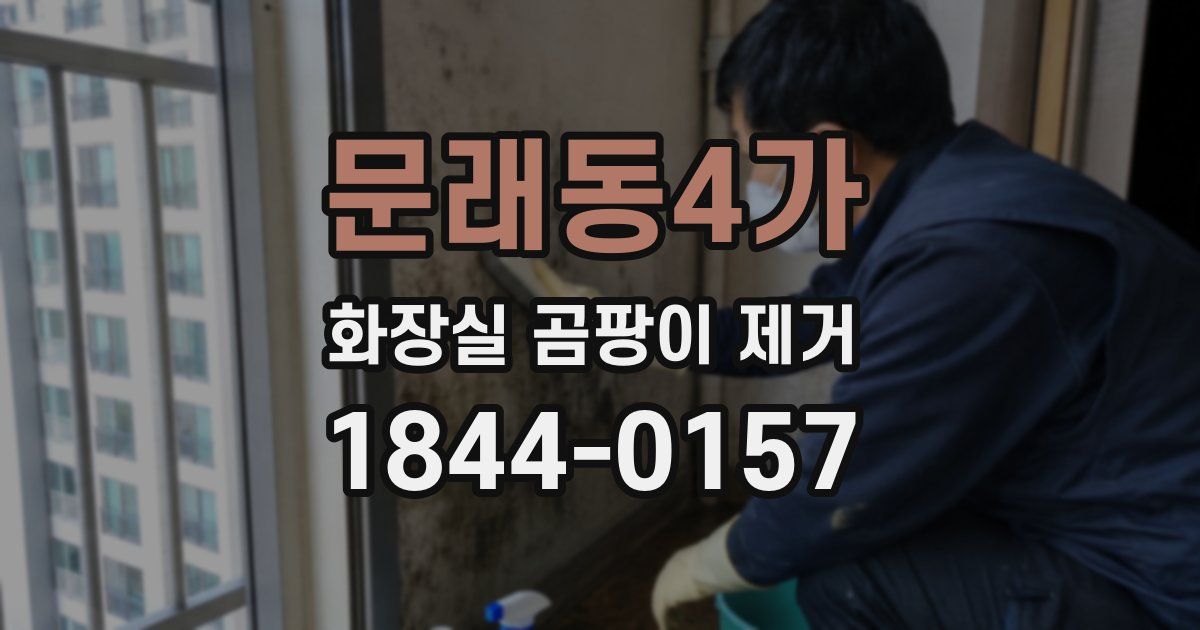 문래동4가 화장실 곰팡이 제거