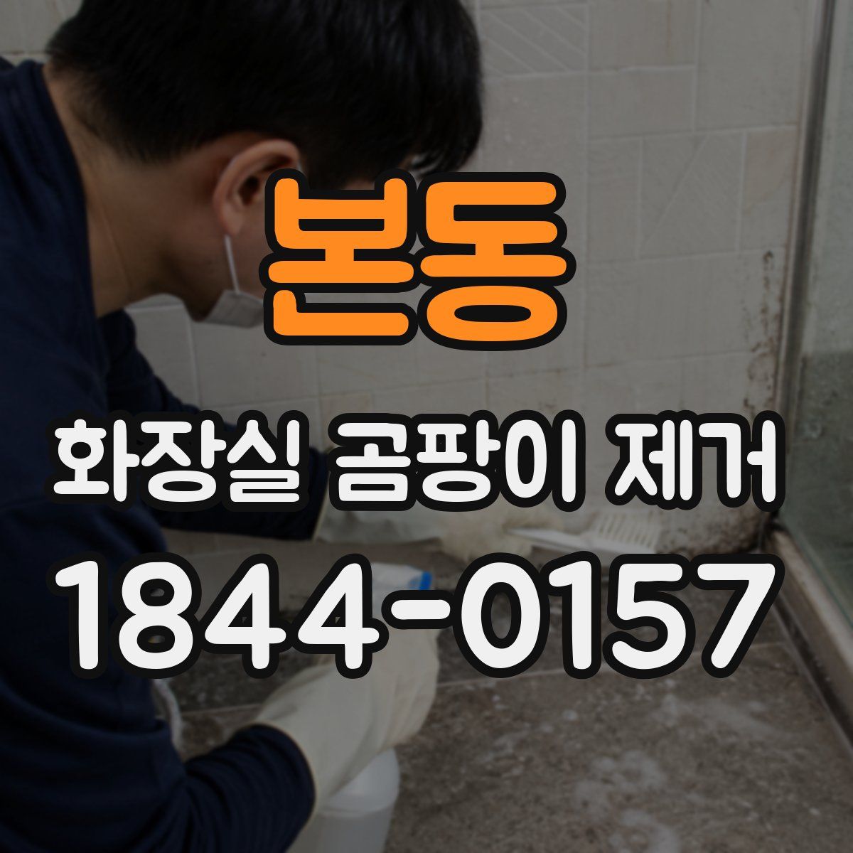 본동 화장실 곰팡이 제거