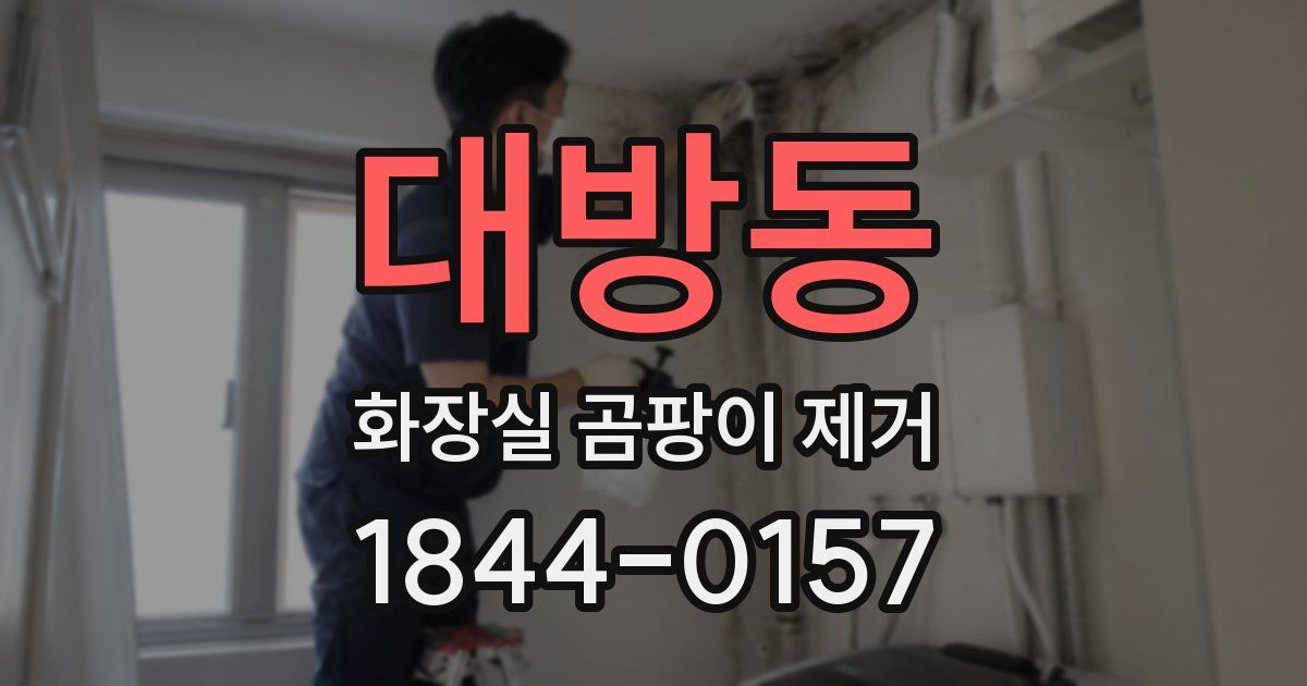 대방동 화장실 곰팡이 제거