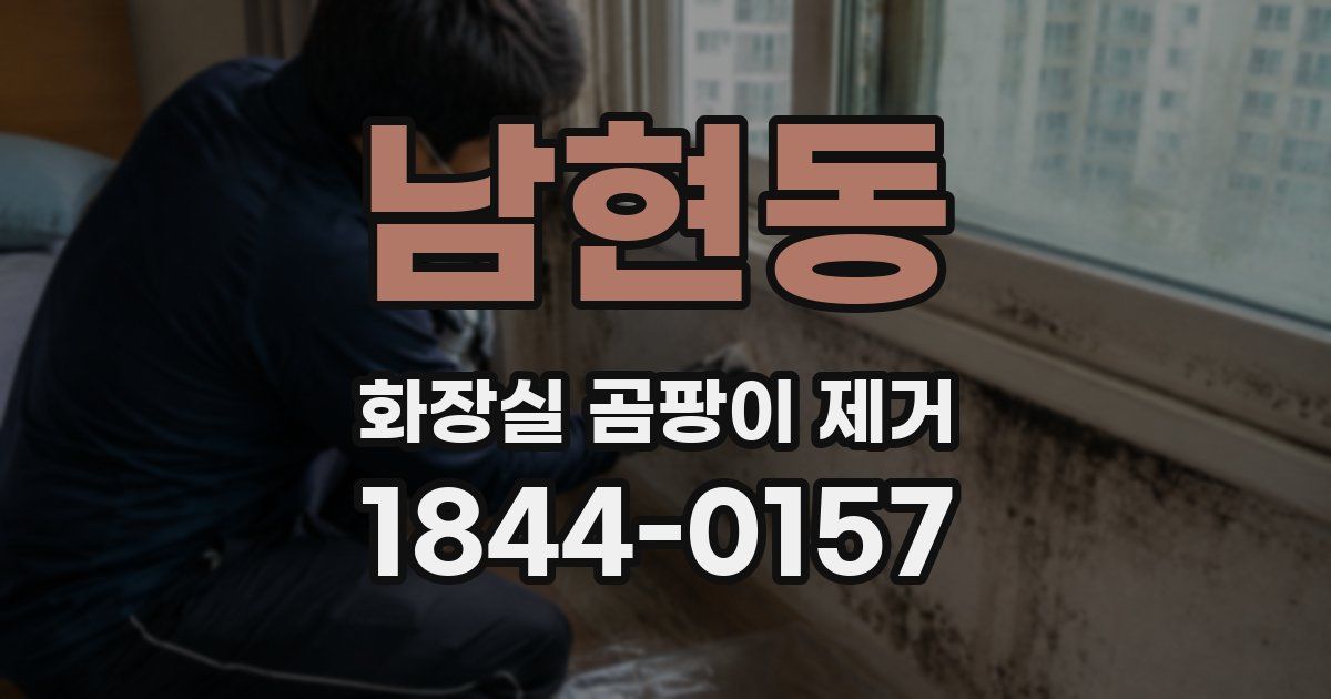 남현동 화장실 곰팡이 제거