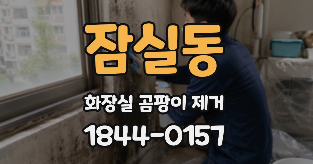 잠실동 화장실 곰팡이 제거