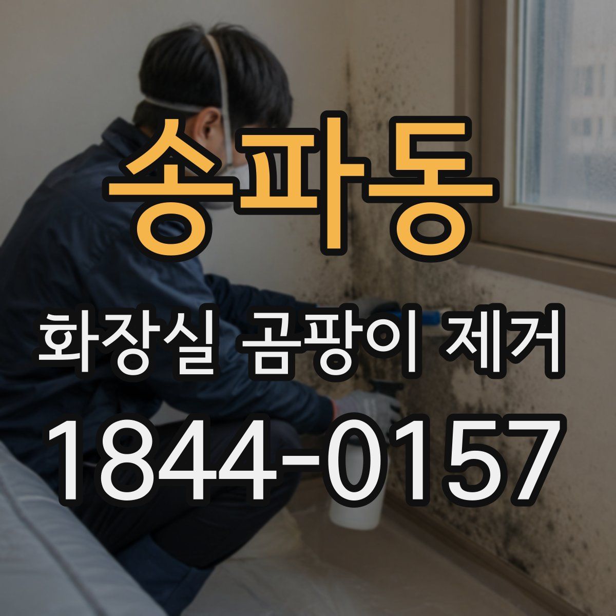 송파동 화장실 곰팡이 제거