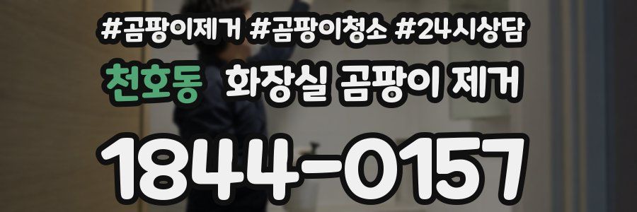 천호동 화장실 곰팡이 제거