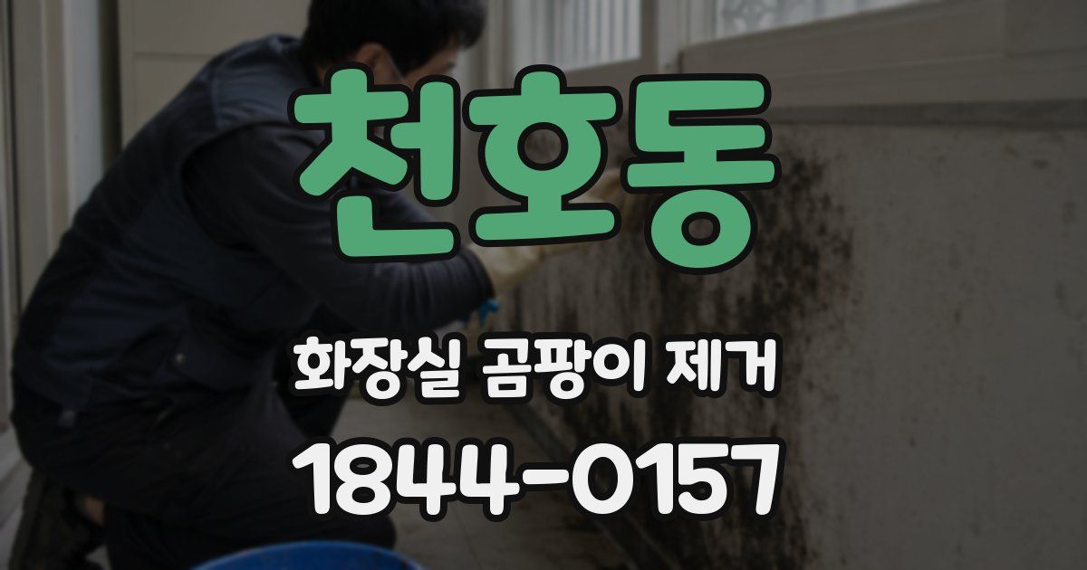 천호동 화장실 곰팡이 제거