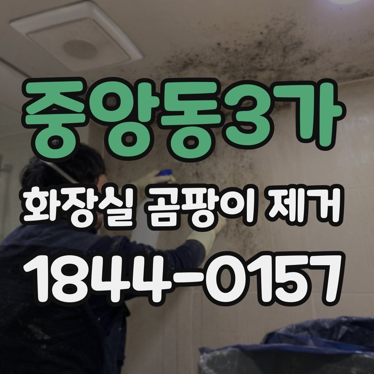 중앙동3가 화장실 곰팡이 제거 뒤 벽체 속 물기 확인이 필요한 경우