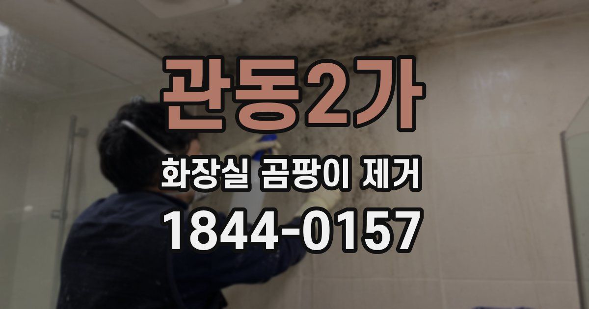 관동2가 화장실 곰팡이 제거