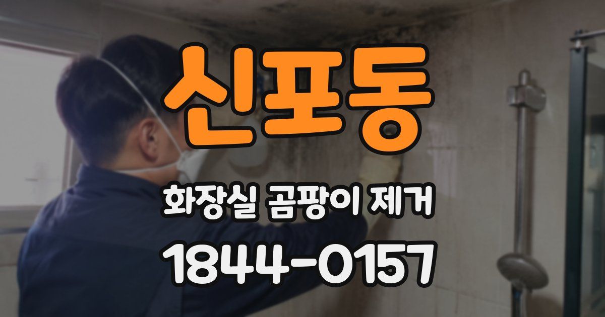 신포동 화장실 곰팡이 제거