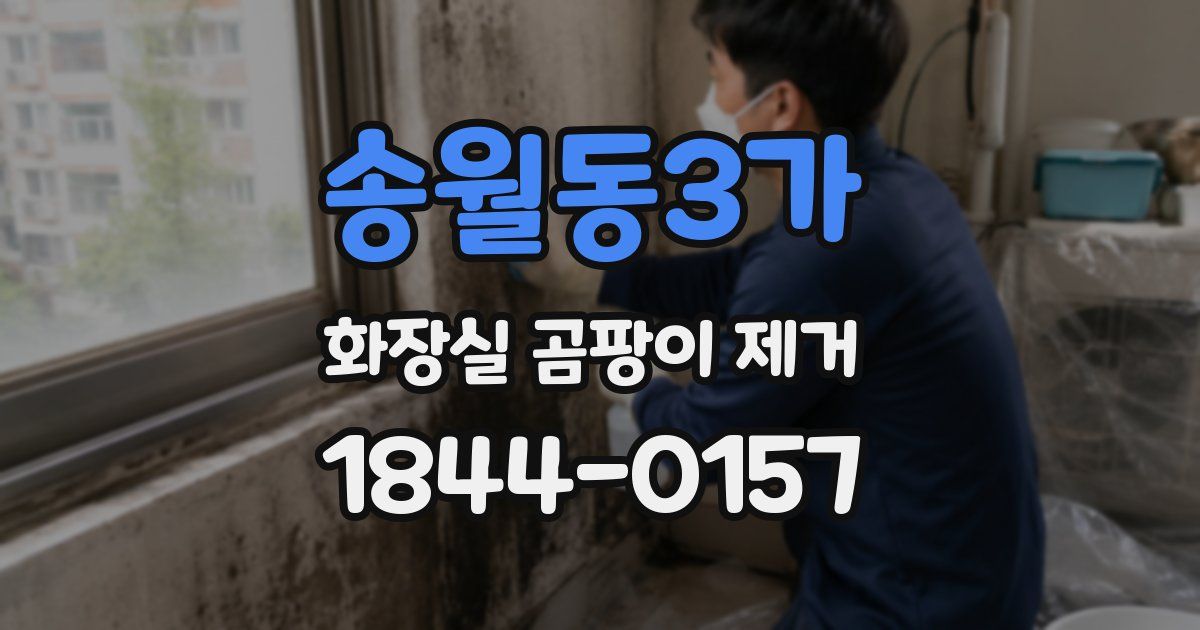 송월동3가 화장실 곰팡이 제거
