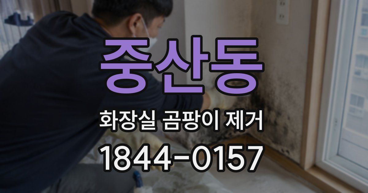 중산동 화장실 곰팡이 제거