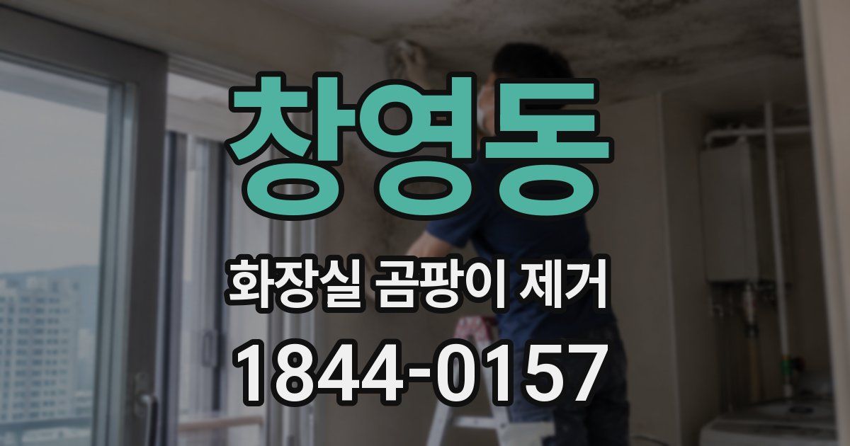 창영동 화장실 곰팡이 제거